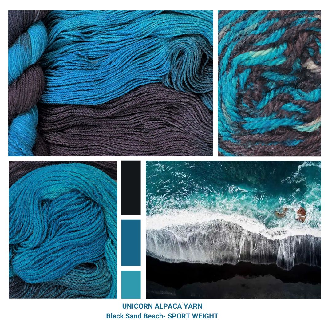 Black Sand Beach Sport Weight Yarn